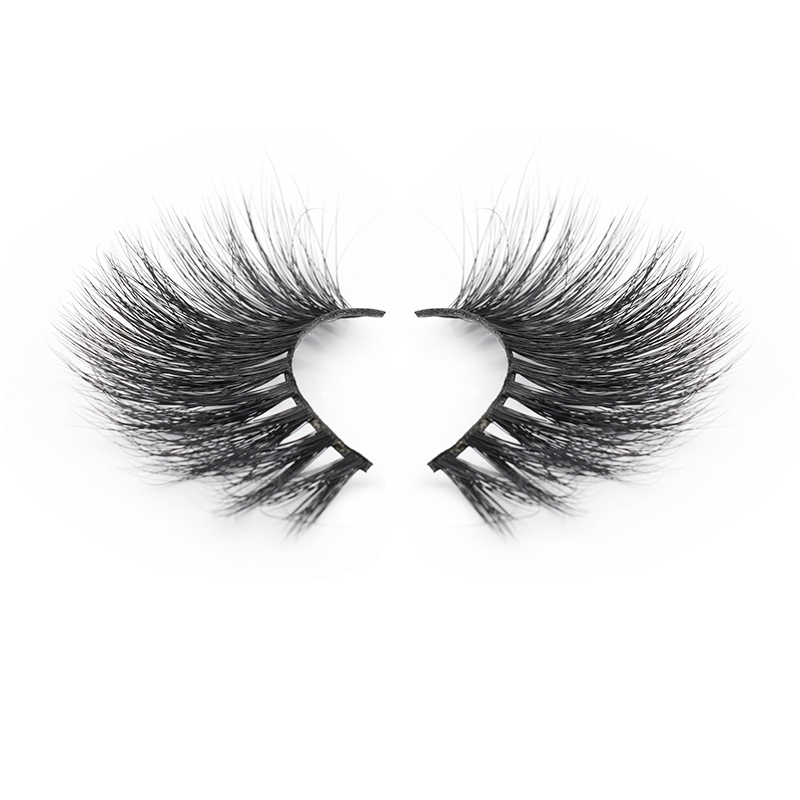 Free Samples Accepted Luxury 100% Real Mink Fur 25mm 3D Strip Lashes Glamous and Soft Eyelashes in the UK YY119